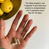 Moon Juice Advanced daily wellness Supplement capsules close-up