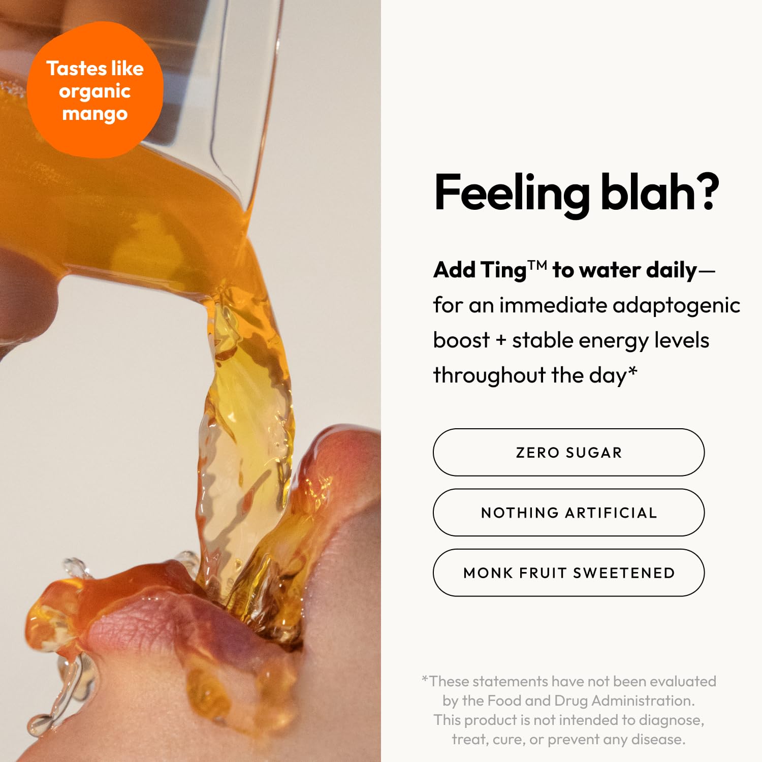 Moon Juice B-Complex Powder 48g lifestyle scene with water
