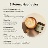Moon Juice Brain Dust 168g mixed in a smoothie