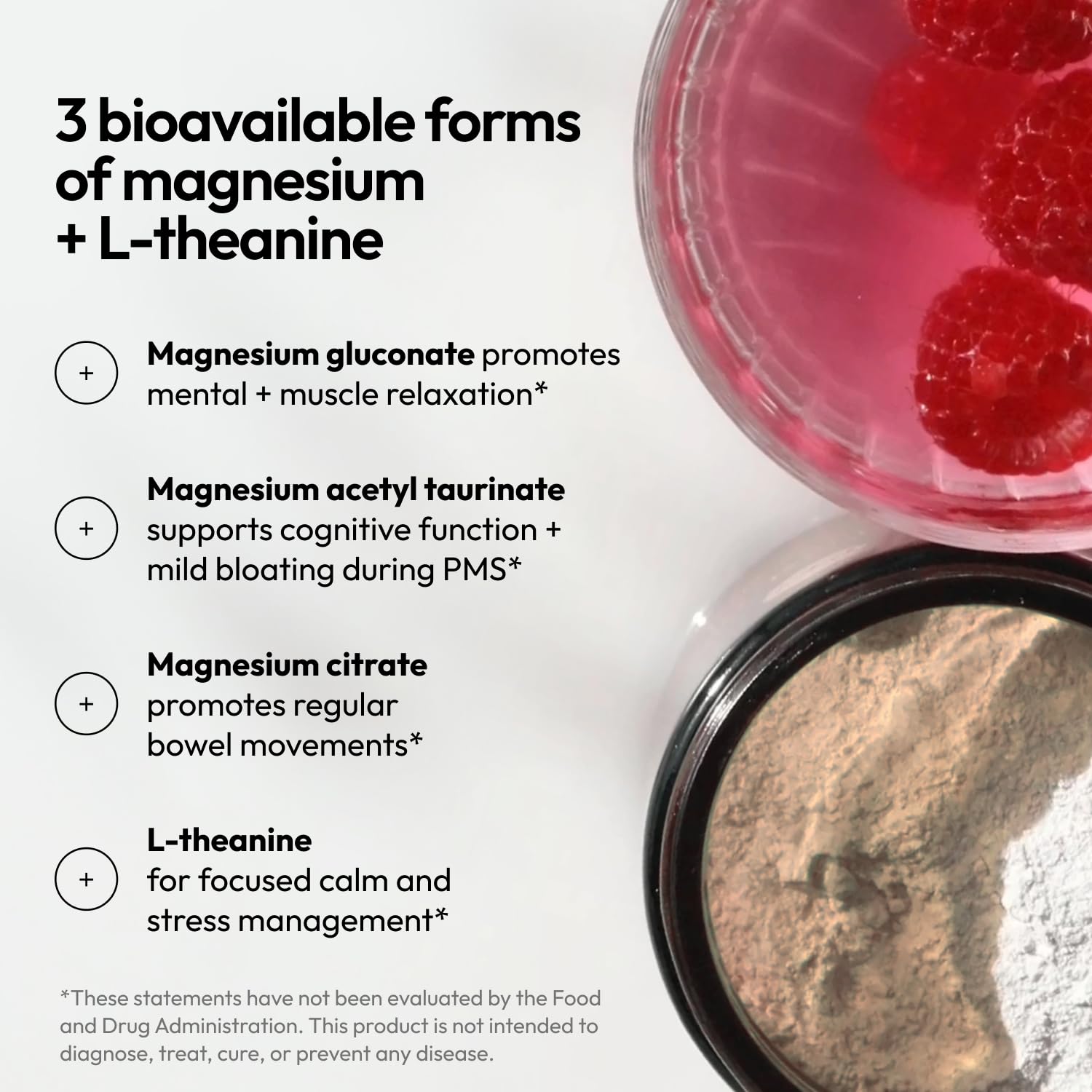 Moon Juice Magnesium L-Theanine Powder with a spoon for serving