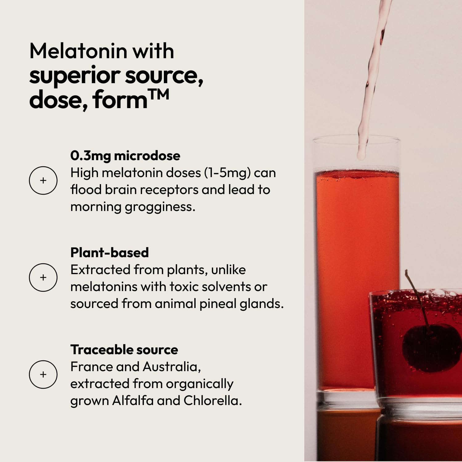 Moon Juice Magnesium Sleep Aid in a glass of water