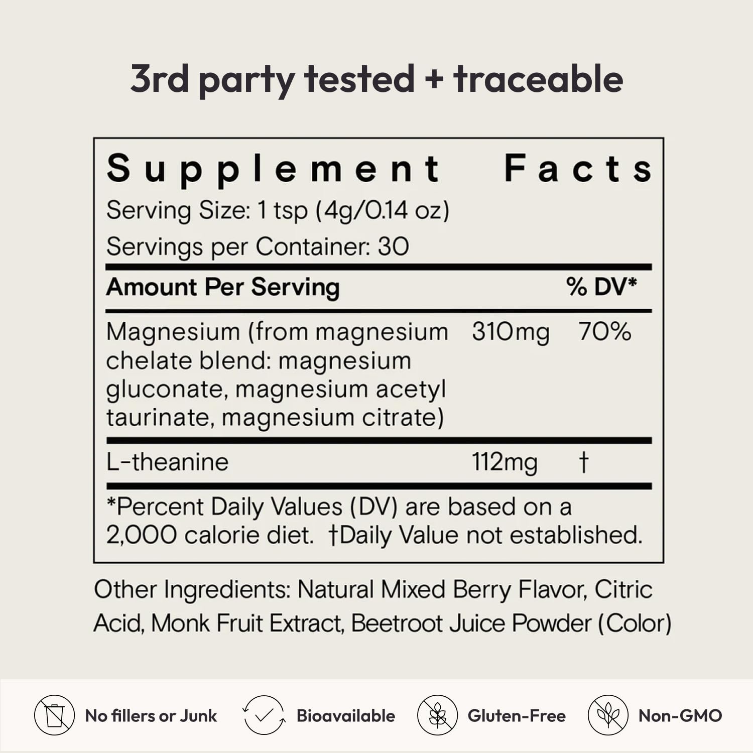 Moon Juice Magnesium Supplement Powder 142g packaging