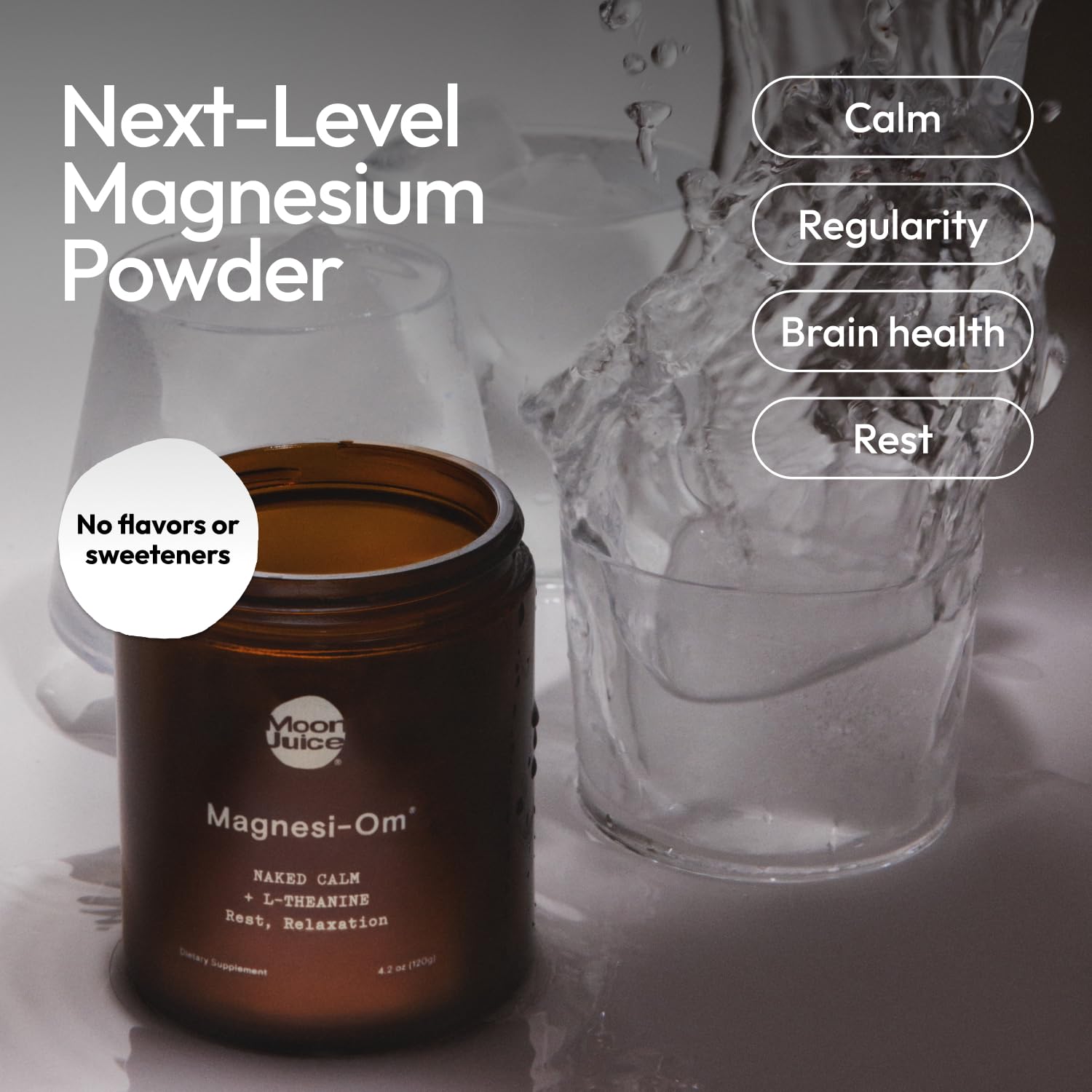 Moon Juice Magnesium Supplement Powder back of packaging