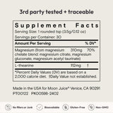 Moon Juice Magnesium Supplement Powder packaging side view