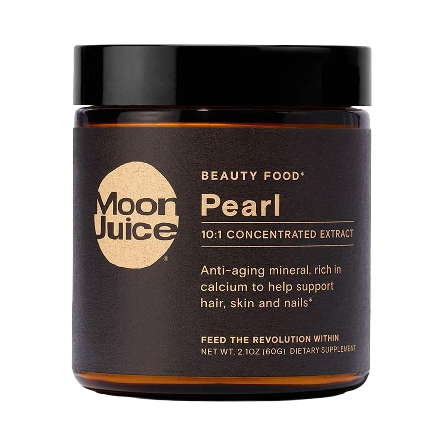 Moon Juice Pearl Powder 181g front view with packaging