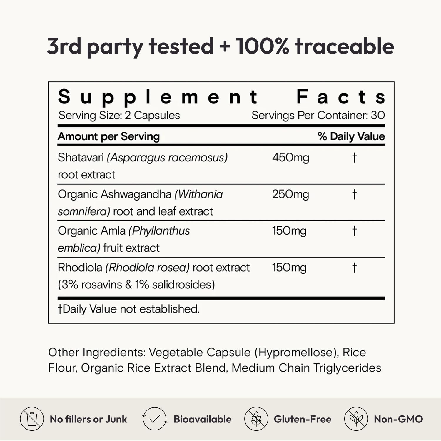 Moon Juice SuperYou Adaptogenic Capsules with green plants background