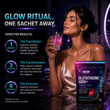 Moon Laboratory Glutathione 5000mg Powder Drink sachets with measuring spoon