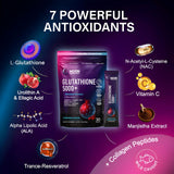 Moon Laboratory Glutathione 5000mg Powder Drink sachets with pomegranate infusion