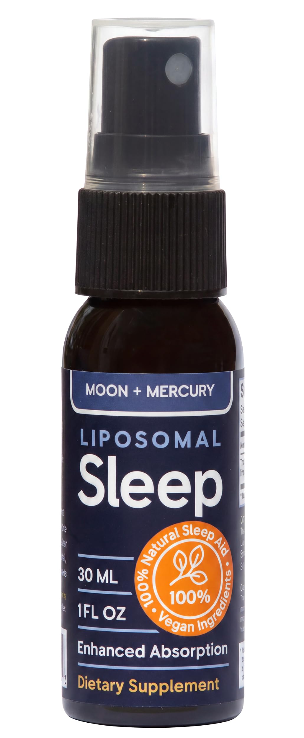 Moon + Mercury Melatonin Oral Sleep Spray 30ml front view