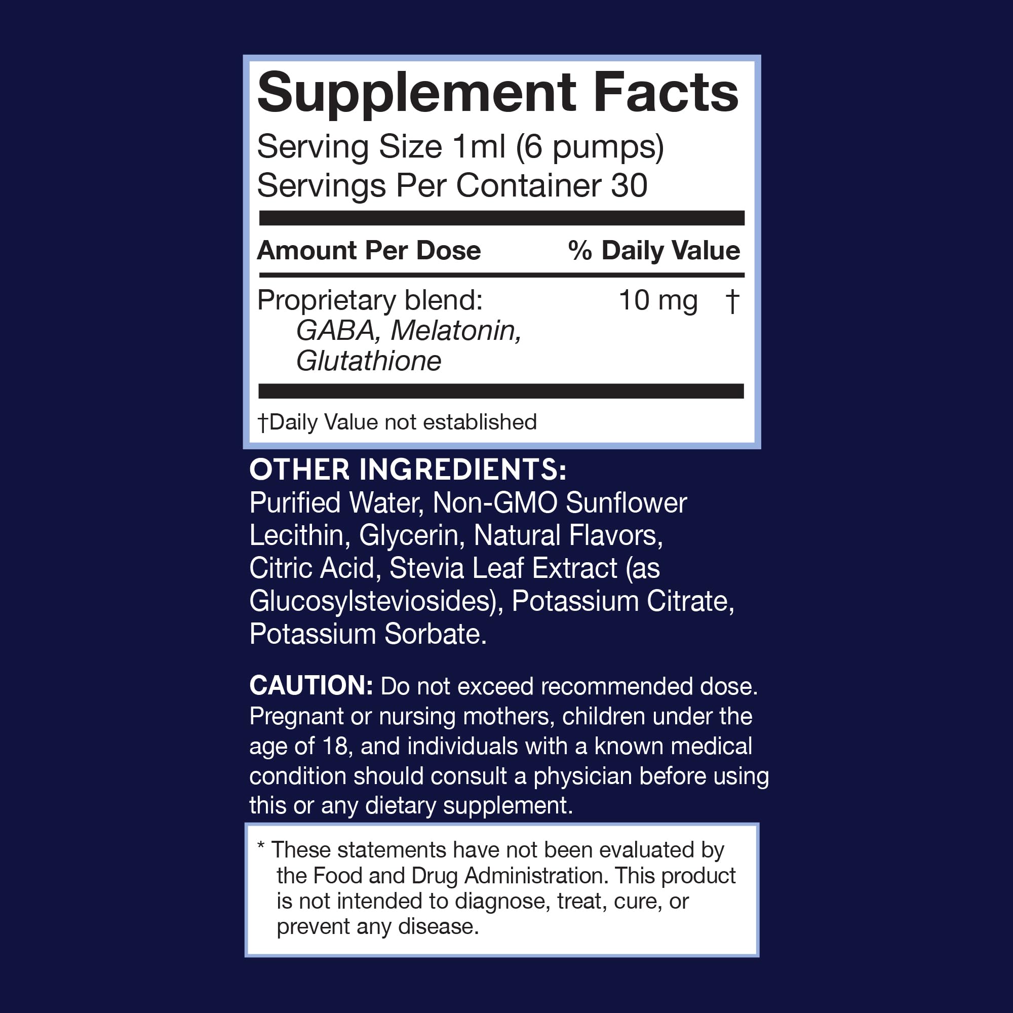 Moon + Mercury Melatonin Oral Sleep Spray 30ml ingredients list