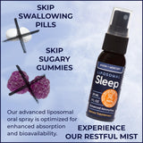 Moon + Mercury Melatonin Oral Sleep Spray 30ml side view