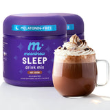MoonBrew Magnesium Hot Cocoa Sleep Aid front view of packaging