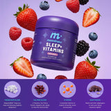MoonBrew Mixed Berry Sleep Drink Powder in a glass