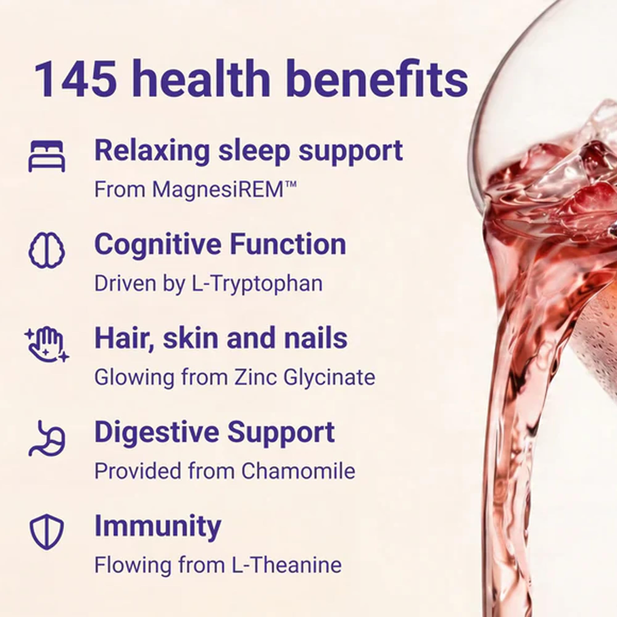 MoonBrew Mixed Berry Sleep Drink Powder lifestyle scene
