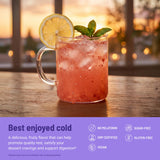 MoonBrew Strawberry Lemonade Sleep + Fiber Mix on a wooden table