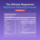 MoonBrew Strawberry Sleep Mix powder in a bowl