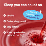 MoonBrew Strawberry Sleep Mix with fresh strawberries