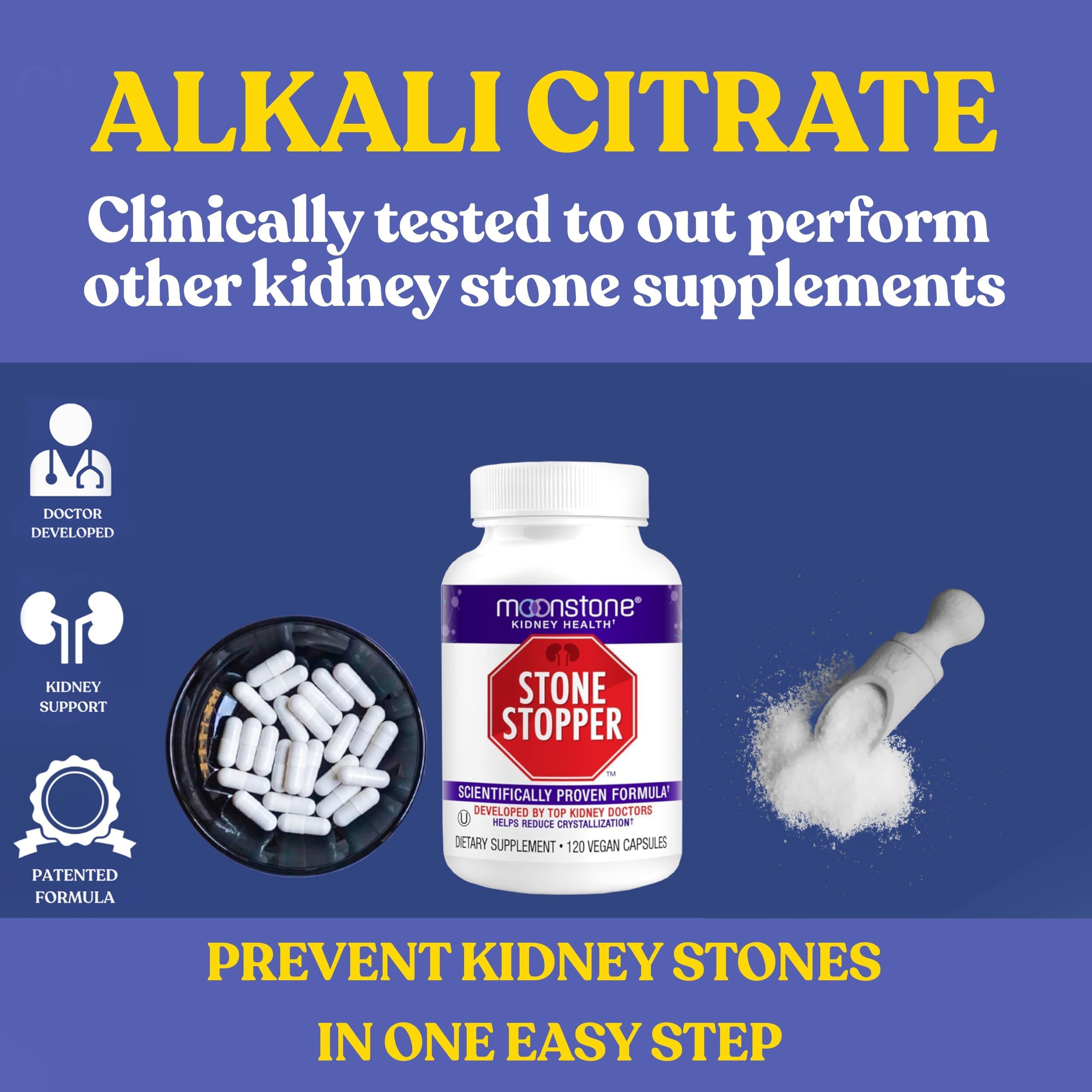 Moonstone Kidney Health Supplement capsules close-up