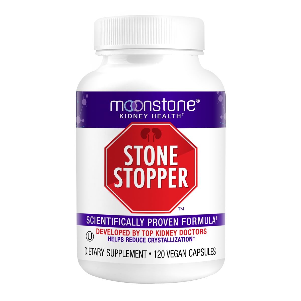 Moonstone Kidney Health Supplement front view with packaging