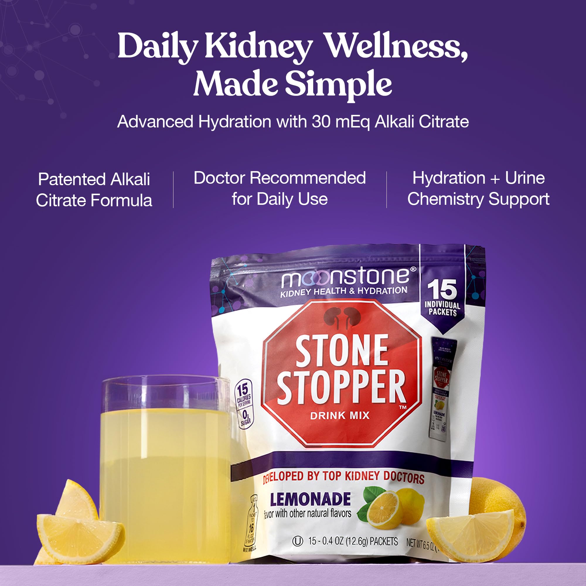 Moonstone Kidney Health Supplement packaging side view