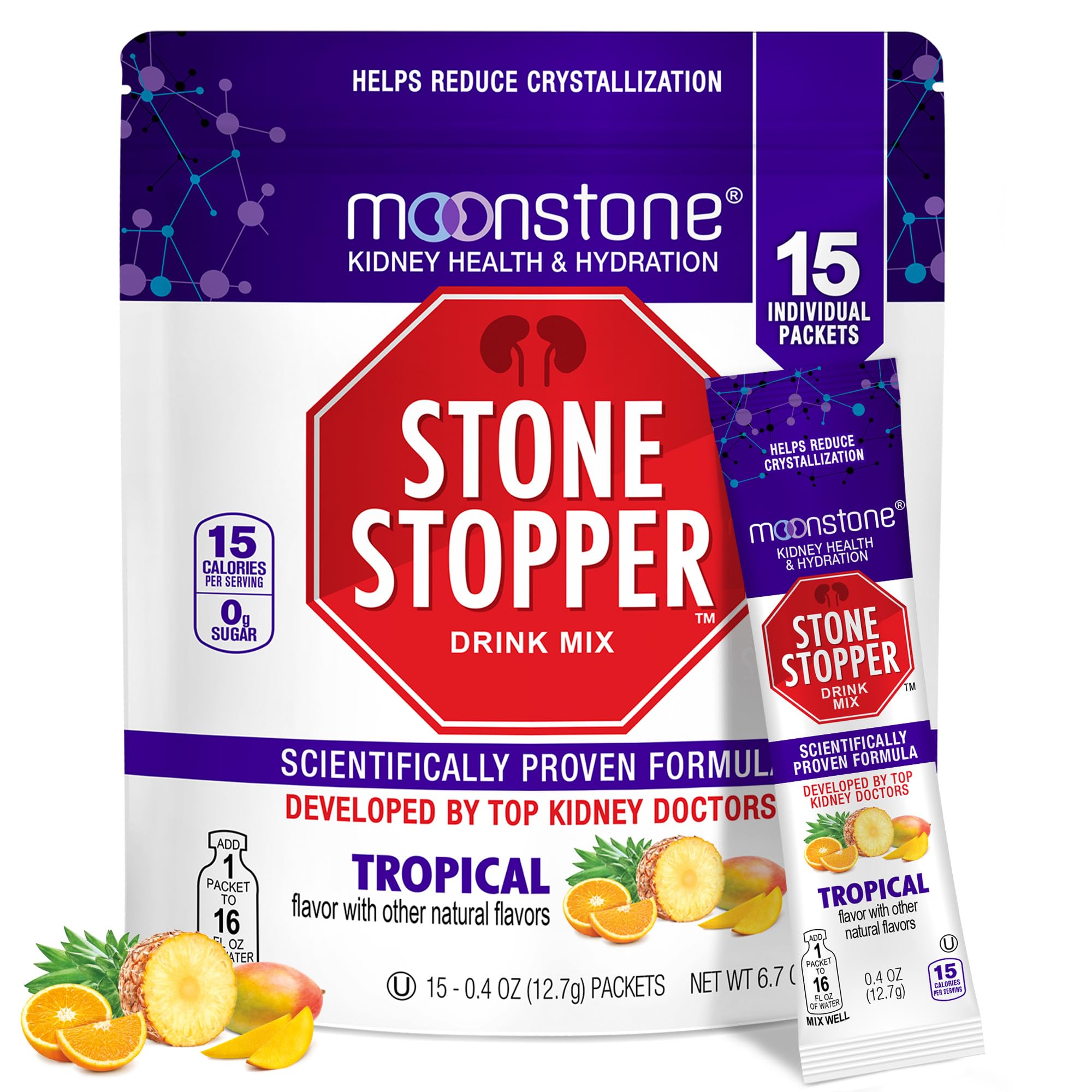Moonstone Kidney Health Support Supplement 190g front view