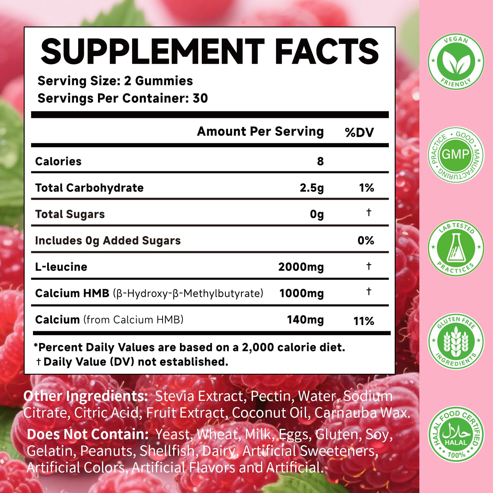 MOORGUMY Blended Vitamin & Mineral Supplement nutritional information