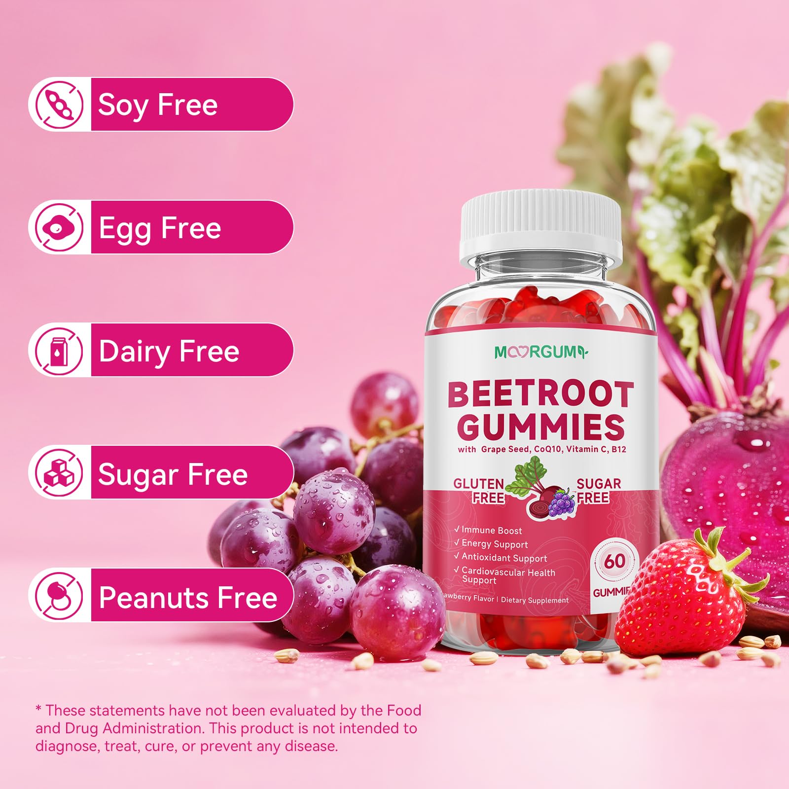 MOORGUMY Grape Seed Extract supplement packaging details