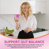 MOORGUMY Probiotic Gummies in a bowl with a few gummies scattered