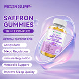 MOORGUMY Saffron Gummies side view of packaging