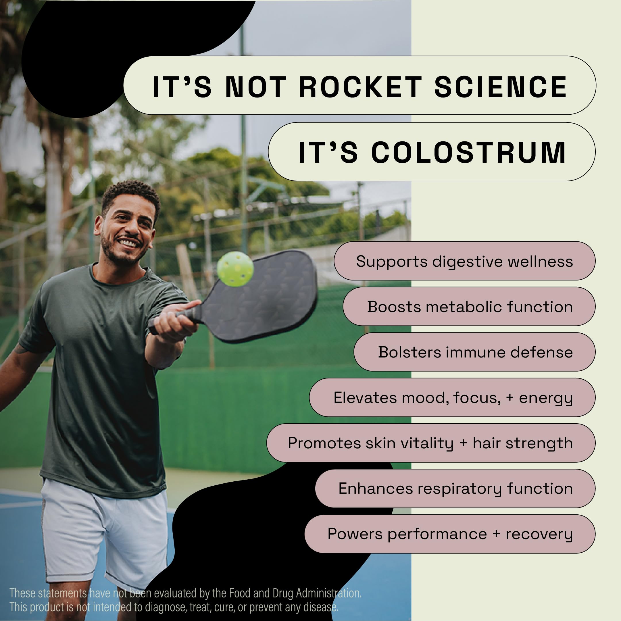 MOOVE Colostrum Supplement packaging side view