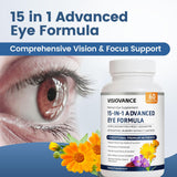 MORANDEE Eye Support Formula 15-in-1 Blend bottle with capsules