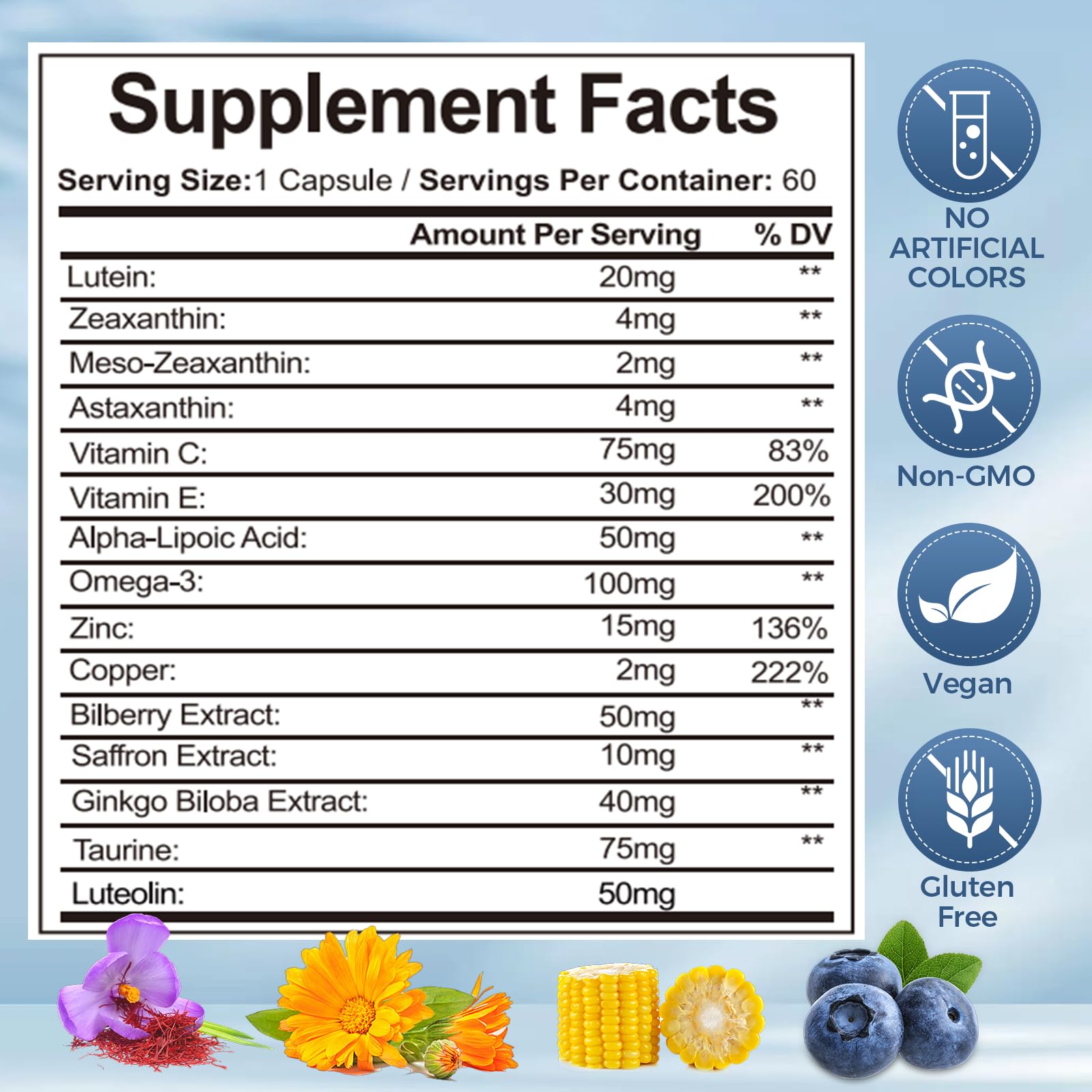 MORANDEE Eye Support Formula 15-in-1 Blend packaging details