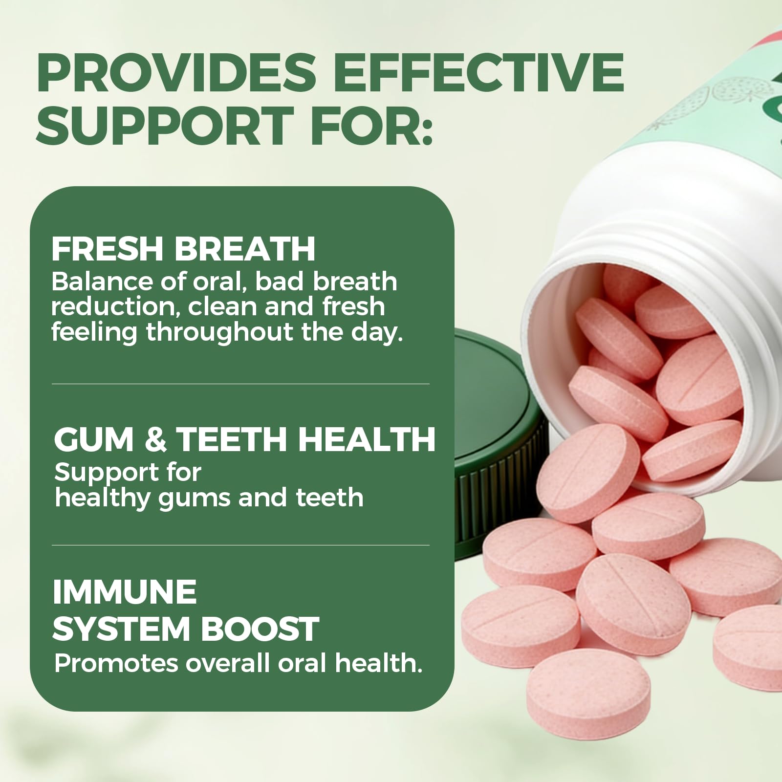 MORANDEE Strawberry Chewable Probiotics in a hand