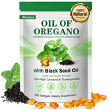 Moravax Oregano Oil Softgels bottle front view