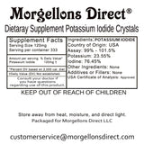 Morgellons Direct Potassium Iodide Mixing Kit showing prepared solution