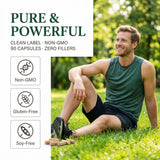 MORNING RISE Beef Organ Blend capsules in a hand