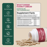MORNING RISE Liver Extracts capsules on a wooden surface