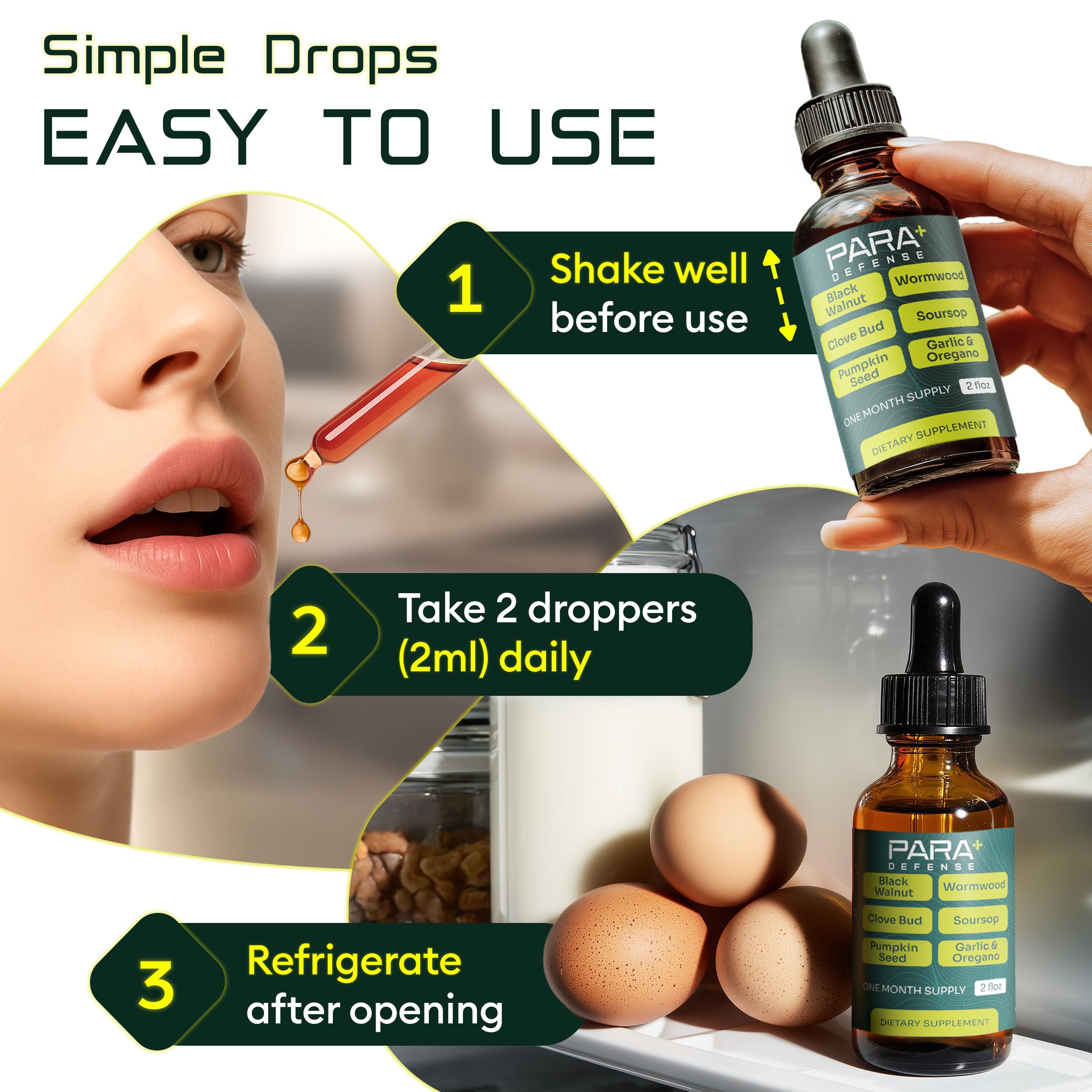 Morpha Organics ParaDefense Herbal Supplement bottle on a wooden table
