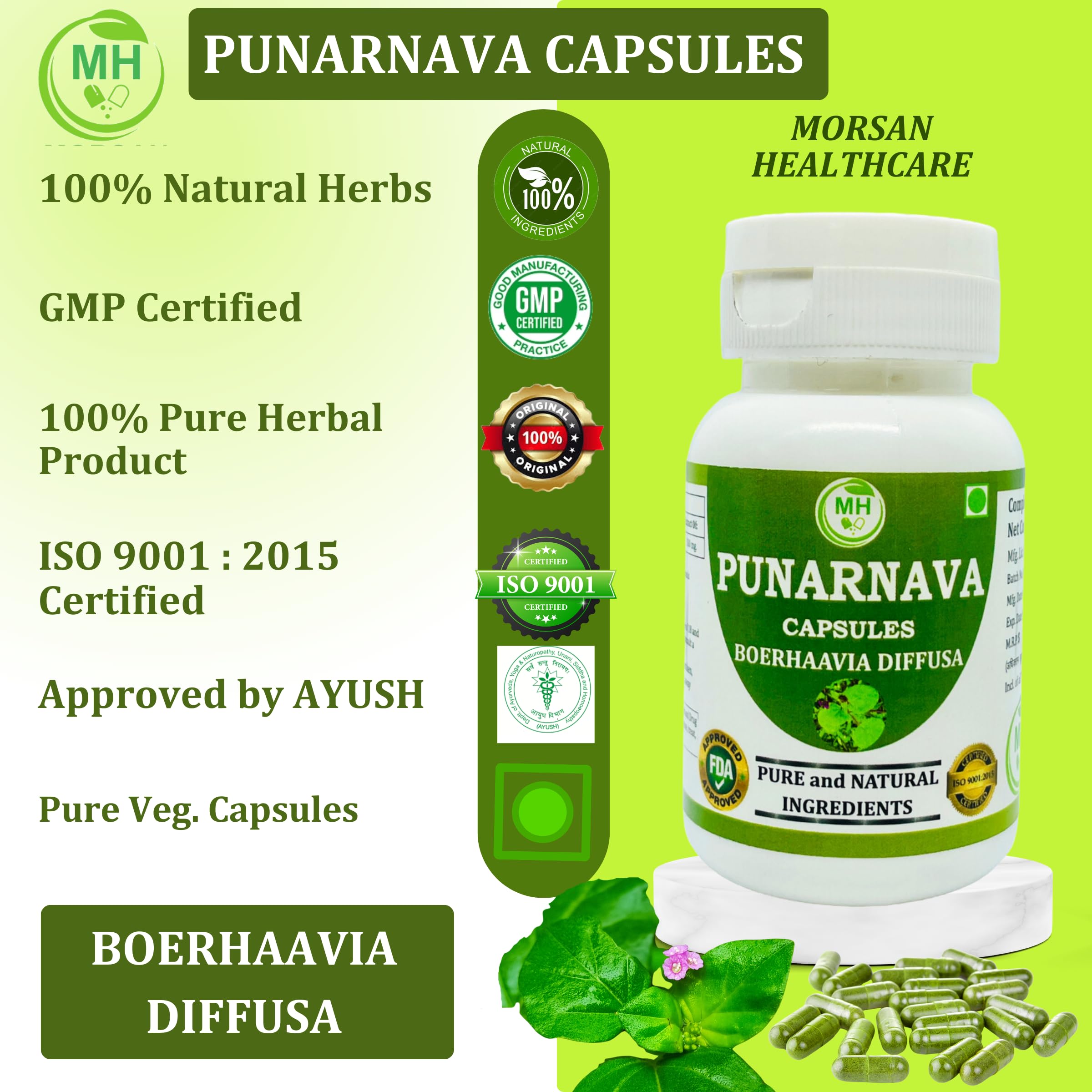 Morsan Healthcare Punarnava 50g product dimensions