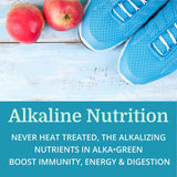 Morter HealthSystem AlkaGreen Tablets on a kitchen counter
