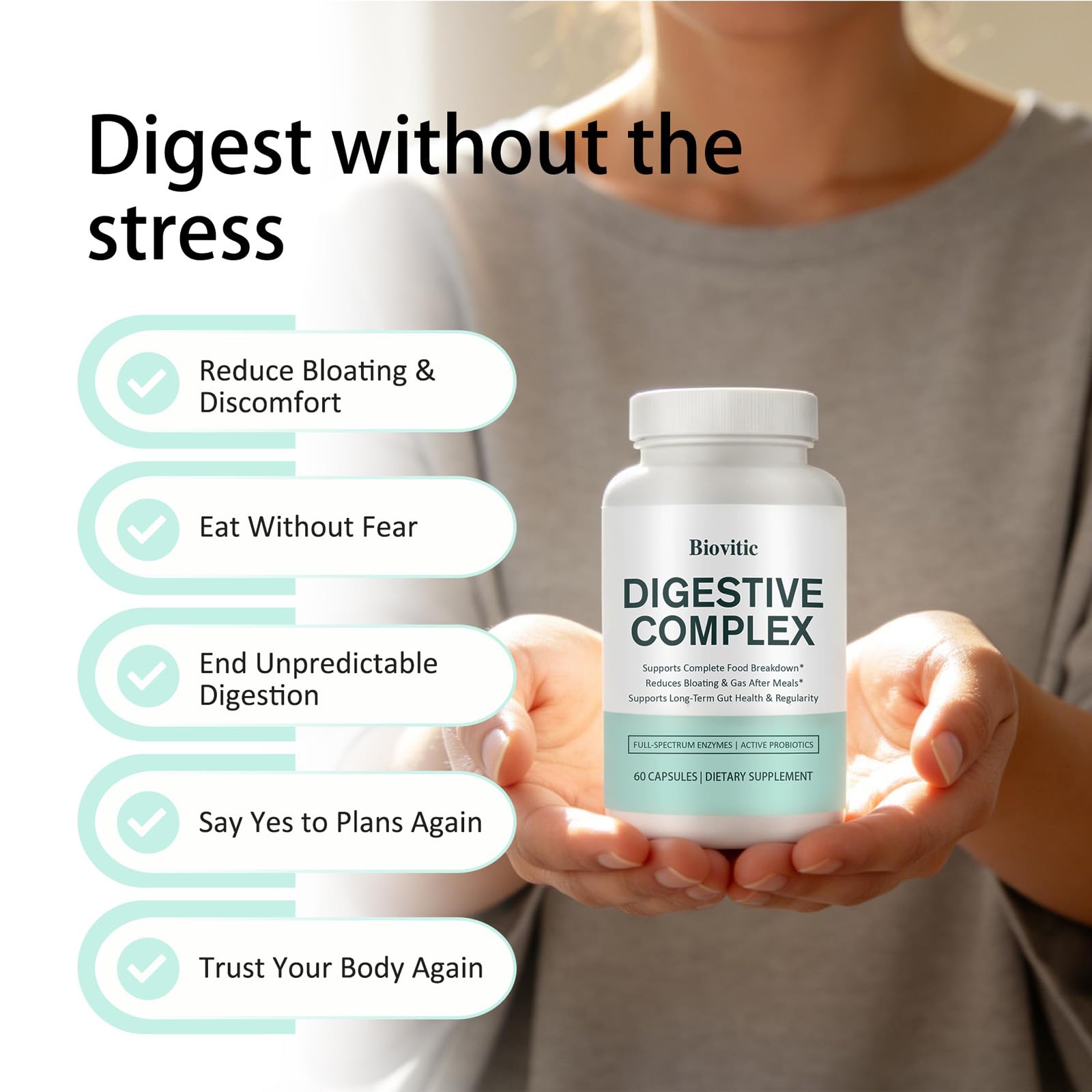 Morvyn Biovitic daily Complex Capsules opened bottle
