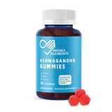 MOSEA ELEMENTS Ashwagandha Gummies front view, berry flavour