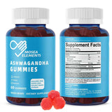 MOSEA ELEMENTS Ashwagandha Gummies on a wooden table