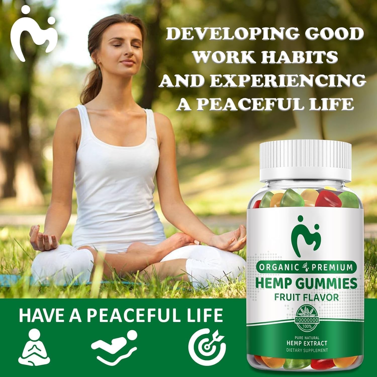 MOSRAY Hemp Gummies ingredients list on label