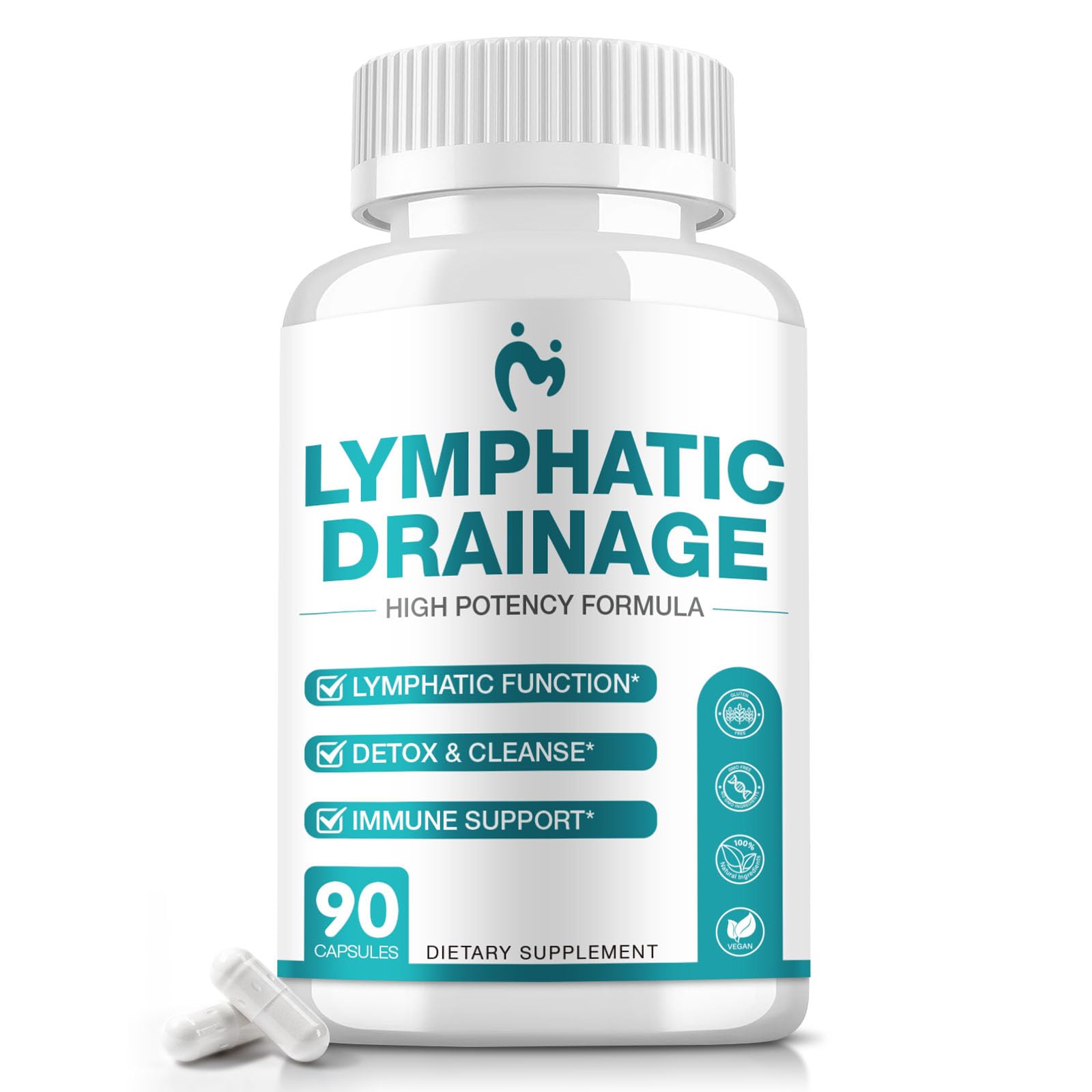 MOSRAY Lymphatic Drainage Support Capsules bottle front view