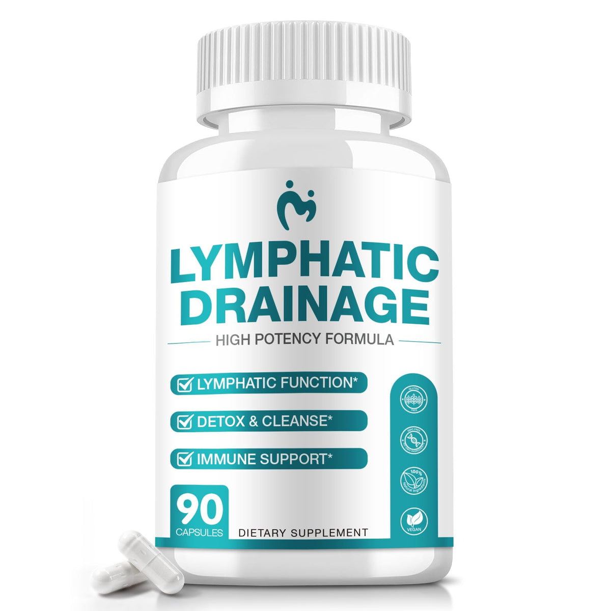 MOSRAY Lymphatic Drainage Support Capsules bottle front view