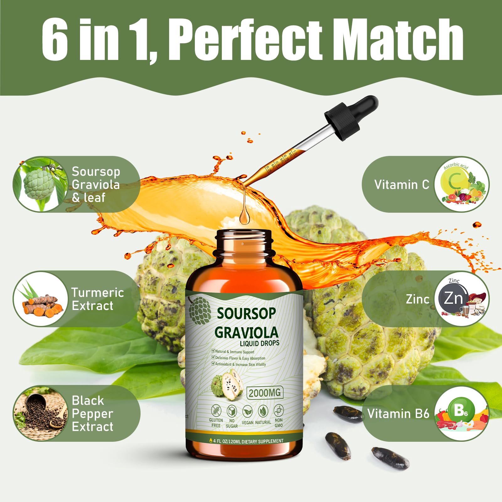 Mosslly Soursop Bitters Liquid Drops packaging