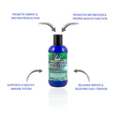 Mother Earth Minerals Ionic Liquid Magnesium 227g label close-up