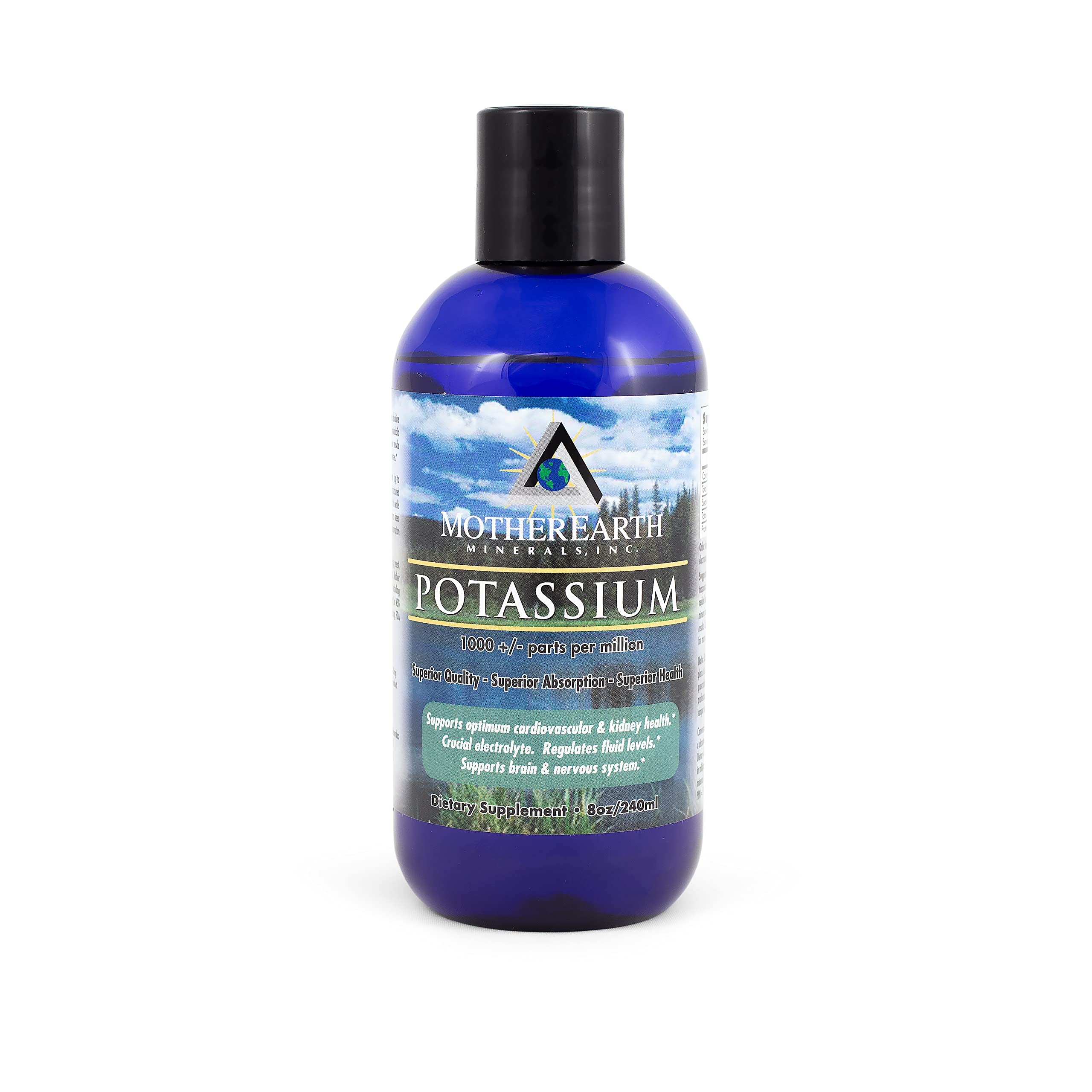 Mother Earth Minerals Liquid Potassium 8 oz front view