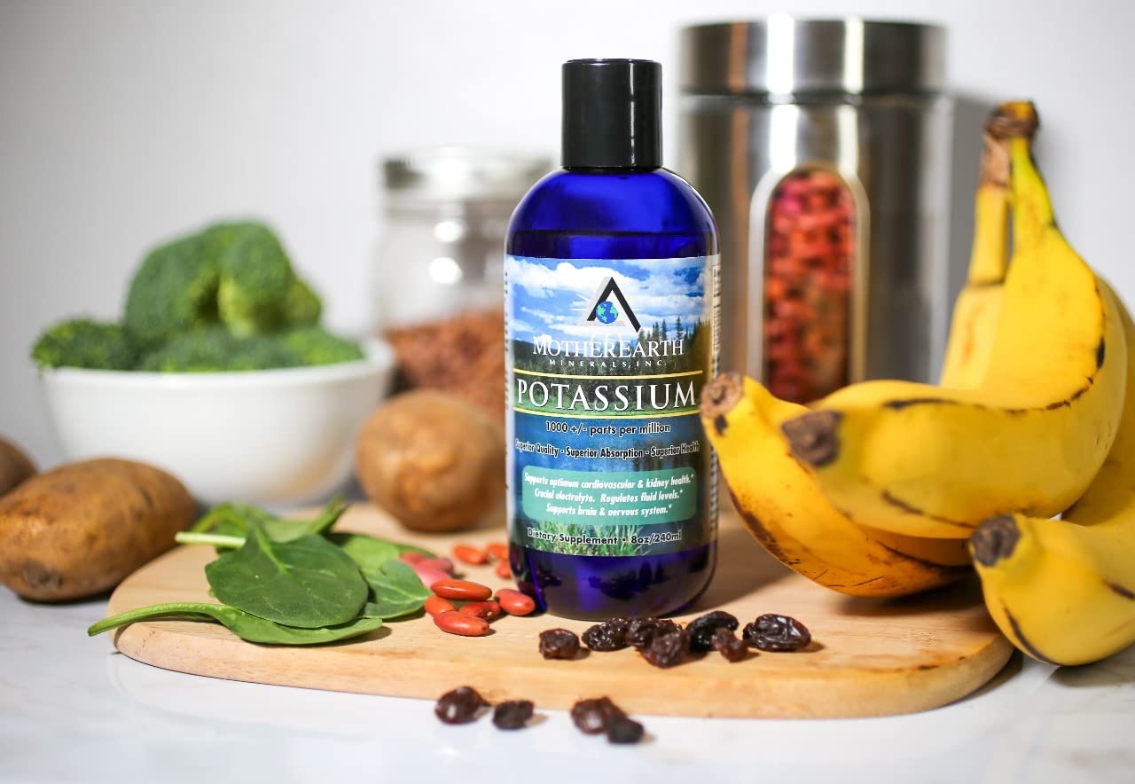 Mother Earth Minerals Liquid Potassium in lifestyle setting